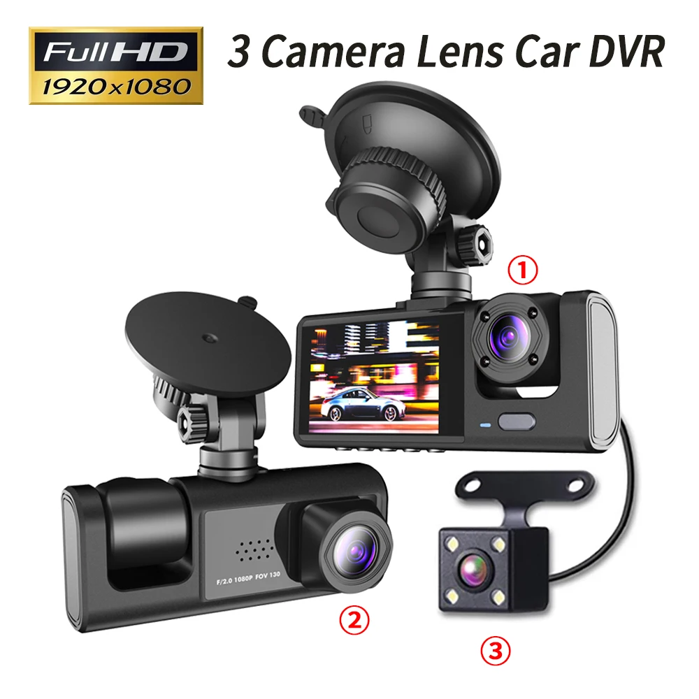 Panoramic Dash Cam 360 - Caméra de tableau de bord DVR