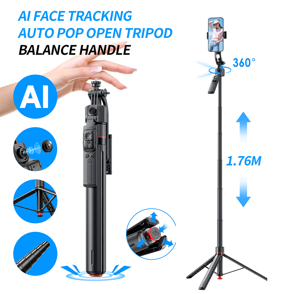 Auto Tracking Tripod - Trépied de caméra Pop-up automatique tout-en-un,