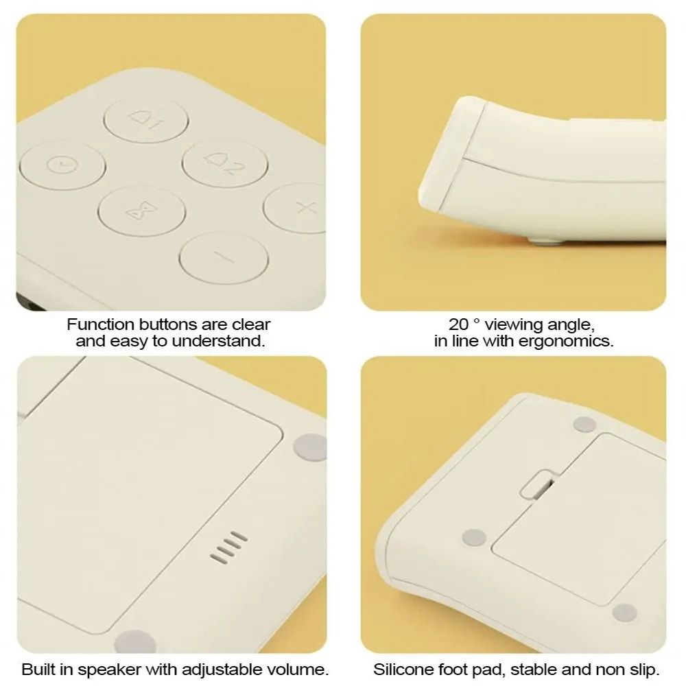 Modern Electronics Gadgets - Petit réveil créatif, fonctionne sur piles,