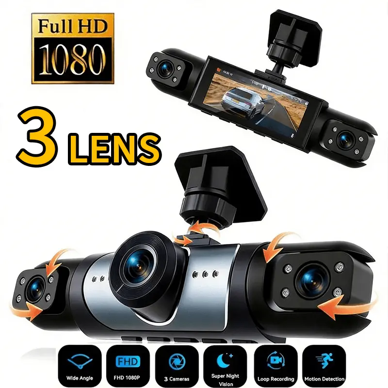 Panoramic Dash Cam 360 - 360 ° Caméra embarquée panoramique à