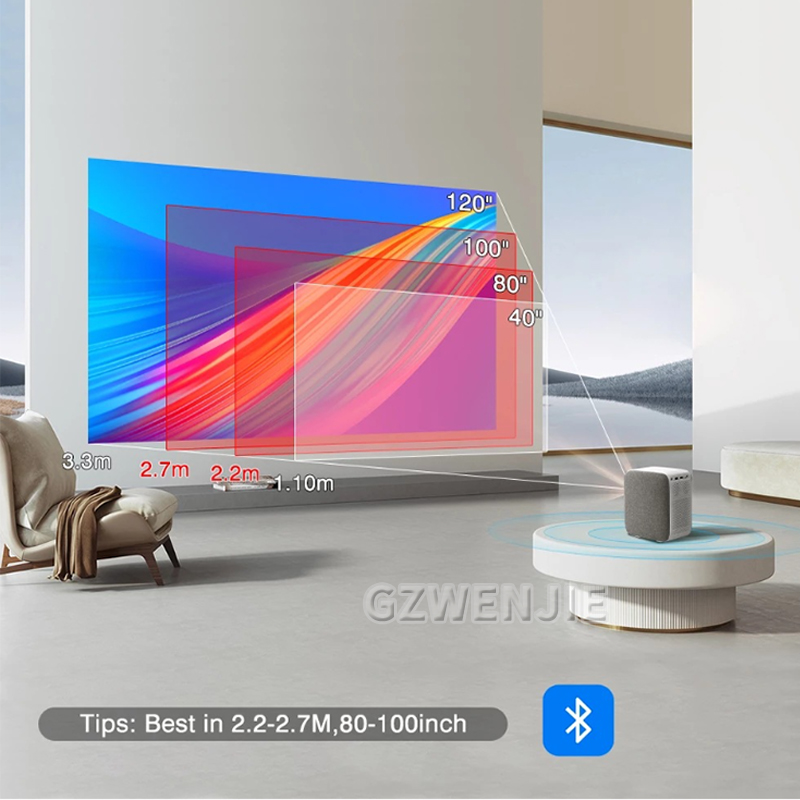 Mini Projector Portable - H6 Mini projecteur LED 1080P Full