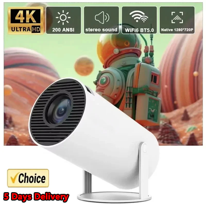 Mini Projector Portable - Nouveau projecteur 4K Android 11 Mini