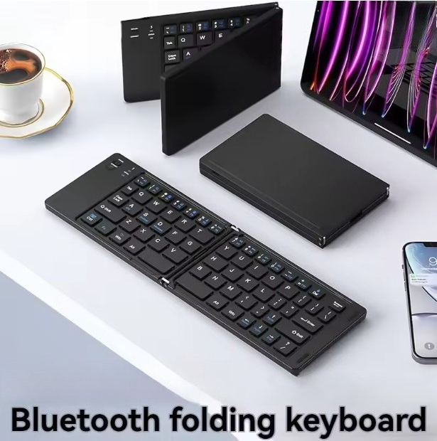 Wireless Keyboard Mini - Clavier sans fil pliable mini portable,