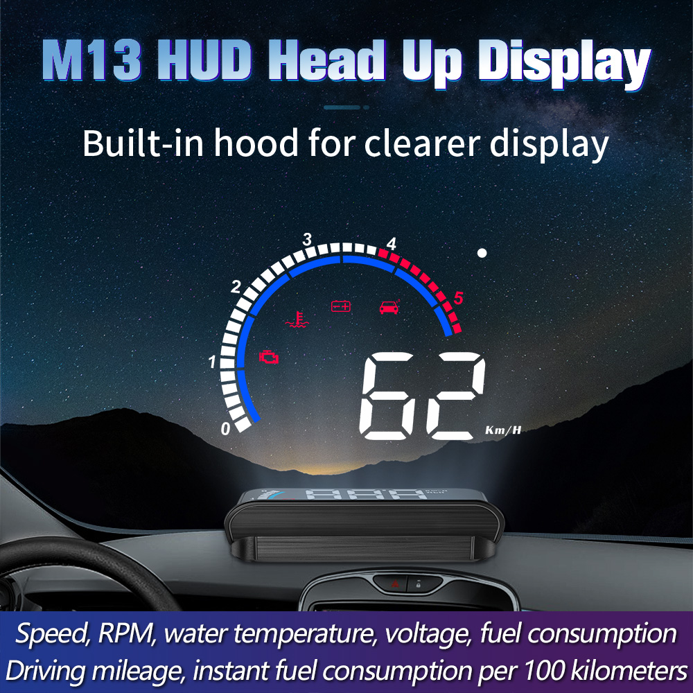 Mini Projector Portable - Projecteur de vitesse OBD M13 pour