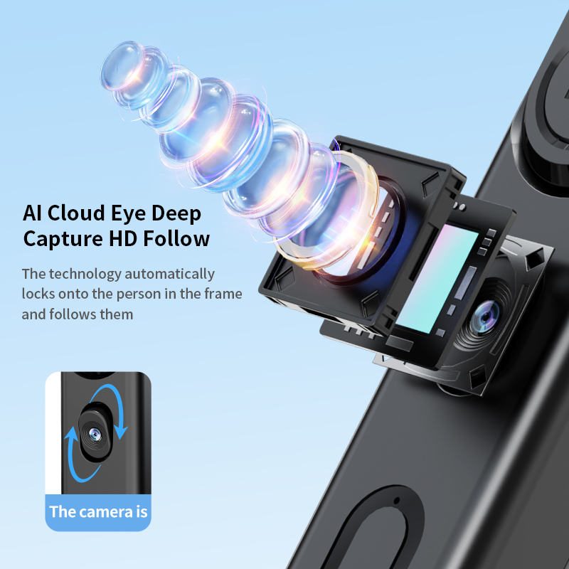 Perche à selfie avec suivi IA, - Auto Tracking Tripod avis et prix