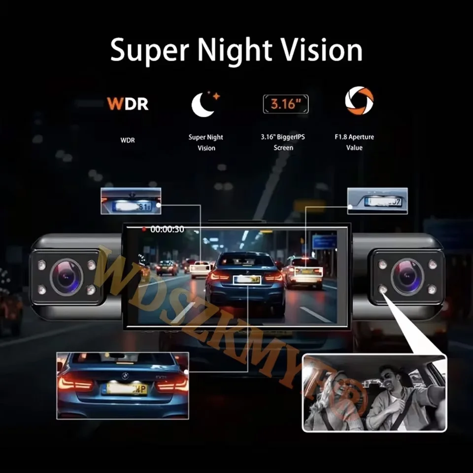 360 °   Caméra de tableau de b - Panoramic Dash Cam 360 avis et prix