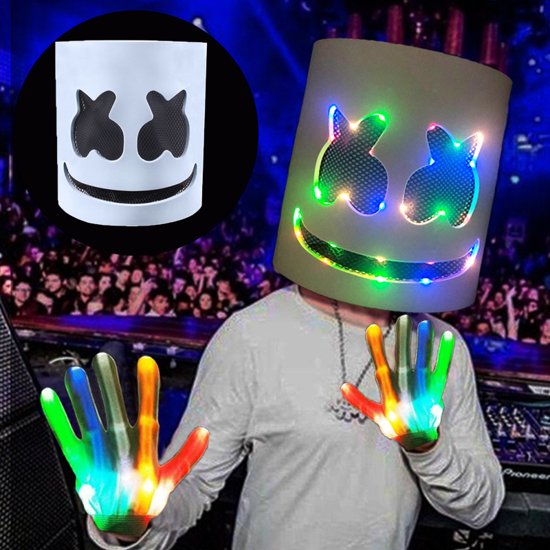 Masque et gants lumineux Led D - Led Gloves Music avis et prix