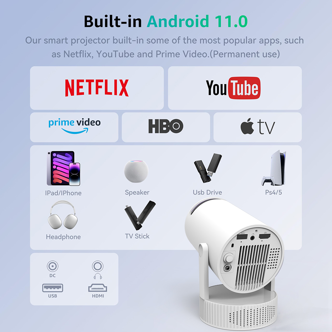 Mini-projecteur rechargeable H - Mini Projector Portable avis et prix