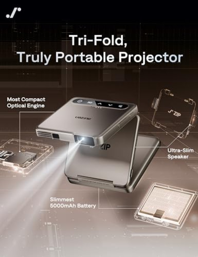 Yinzam ZIP Gold Tri-Fold Porta - Mini Projector Portable avis et prix
