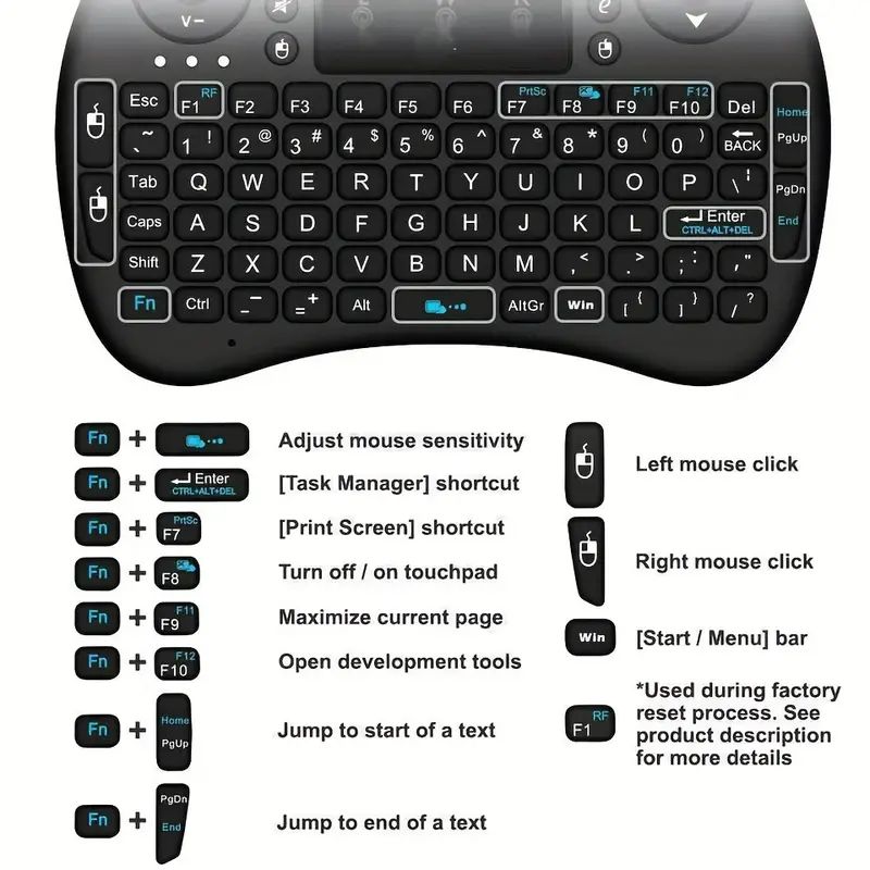 Mini clavier sans fil 2.4GHz,  - Wireless Keyboard Mini avis et prix