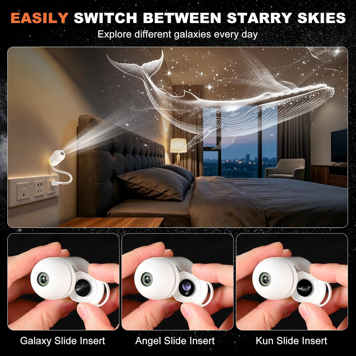 Projecteur de Galaxie 2-en-1,  - Mini Projector Portable avis et prix