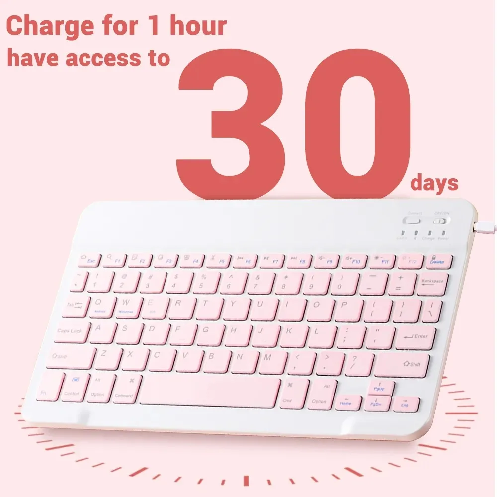 Clavier Bluetooth hébreu 10 po - Wireless Keyboard Mini avis et prix