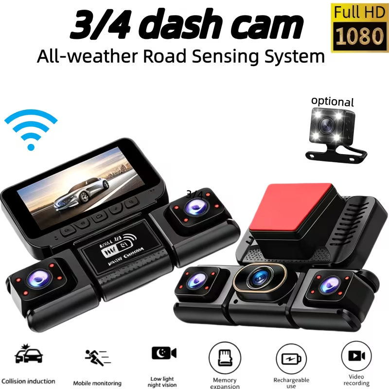 3/4CH WiFi 360 °   Caméra de t - Panoramic Dash Cam 360 avis et prix